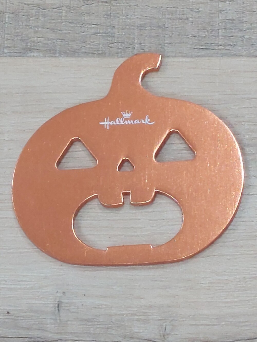 Hallmark Orange Pumpkin Jack-O'-Lantern Bottle Opener